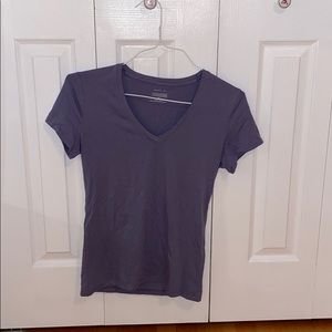 Purple V-neck